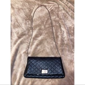 Black Quilted Crossbody Purse